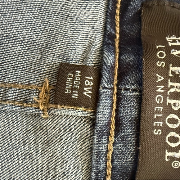 Liverpool Hannah Women's Blue Frayed Hem Jeans 18W - Picture 8 of 8